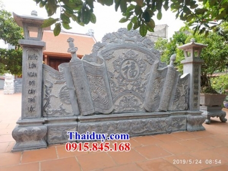77 cuốn thư đá đẹp bình dương - bức bình phong bằng đá