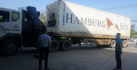 Bàn giao container lạnh 40 HAMBURG.