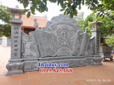 44 cuốn thư đá đẹp bình dương - bức bình phong bằng đá