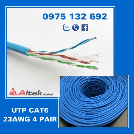 Dây cáp mạng UTP CAT6, UTP CAT5E Altek Kabel
