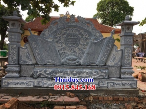 99 bức bình phong đá đẹp - cuốn thư bằng đá xanh