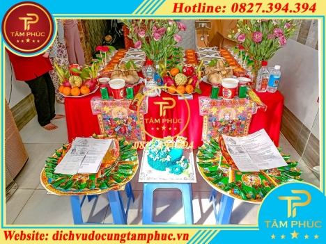 Dịch vụ chuẩn bị mâm lễ cúng đầy tháng trọn gói