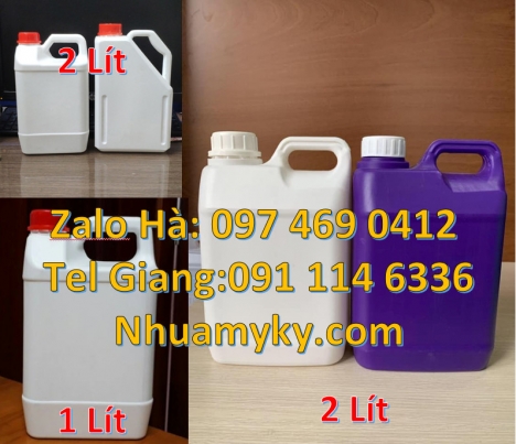 Can nhựa 5 lít vuông, Can nhựa 20l đựng dầu nhớt, Can 5 lít vòi nhấn đựng nước lau sàn, can hdpe giá