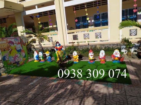 Tượng vườn cổ tích bạch tuyết dành cho bé