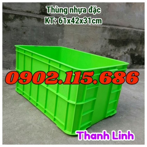 Thùng nhựa đặc HS019, sóng nhựa bít HS019, thùng nhựa công nghiệp, thùng nhựa đặc đựng hàng hóa, thù