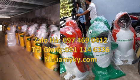 Thùng rác chuột mickey. Thùng rác hình chuột túi Thùng rác hình con gấu. Sọt rác cánh cụt, sọt