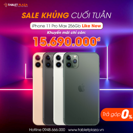Săn táo giá hời iphone 11 pro max 256gb like new