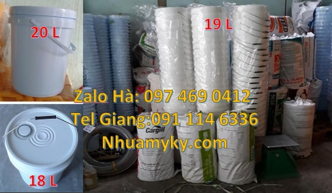 Vỏ thùng sơn 3,8 lít, Vỏ thùng 5 lít quai nhựa, Vỏ thùng sơn 20 lít quai sắt, Vỏ thùng sơn