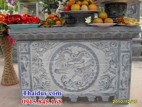 15 bàn lễ đẹp vĩnh phúc - bàn lễ đá ngoài trời