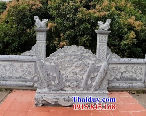 44 cuốn thư đá đẹp bình dương - bức bình phong bằng đá