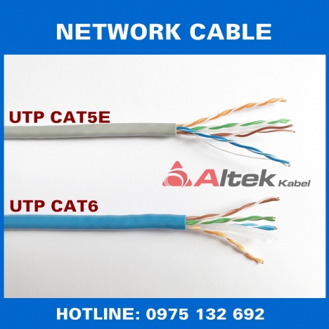 Dây cáp mạng UTP CAT6, UTP CAT5E Altek Kabel