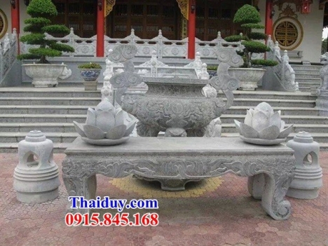 15 bàn lễ đẹp vĩnh phúc - bàn lễ đá ngoài trời