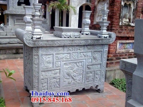 15 bàn lễ đẹp vĩnh phúc - bàn lễ đá ngoài trời