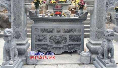 15 bàn lễ đẹp vĩnh phúc - bàn lễ đá ngoài trời