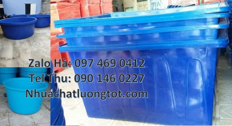 thùng chữ nhật, thùng nhựa tròn hdpe, thùng nhựa 1200 lít, thùng tròn, thùng nuôi cá 500l, thùng