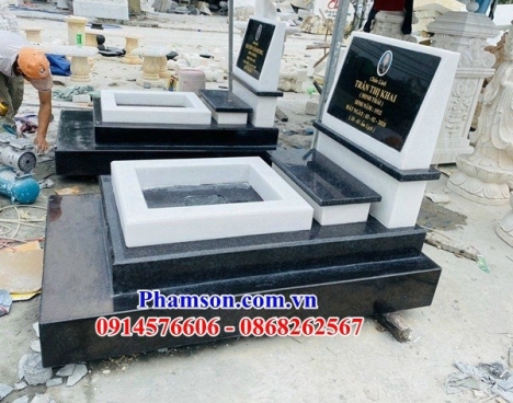46 mộ đá đơn giản giá rẻ sóc trăng - mộ đá kim tĩnh không mái