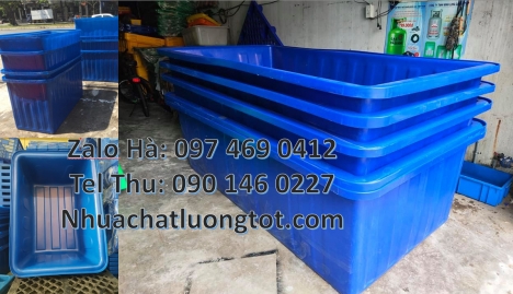 thùng chữ nhật, thùng nhựa tròn hdpe, thùng nhựa 1200 lít, thùng tròn, thùng nuôi cá 500l, thùng