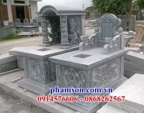 176 lăng mộ đá đẹp vĩnh long - mồ có mái che bằng đá