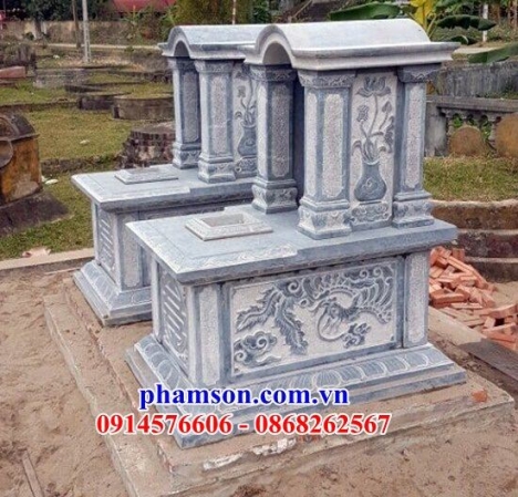 176 lăng mộ đá đẹp vĩnh long - mồ có mái che bằng đá