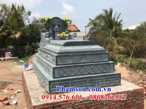 46 mộ đá đơn giản giá rẻ sóc trăng - mộ đá kim tĩnh không mái