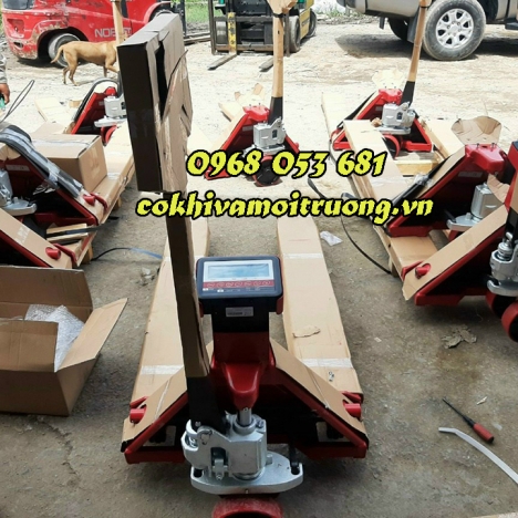 XE NÂNG TAY 2000KG NOBLELIFT CÓ GẮN CÂN ĐIỆN TỬ