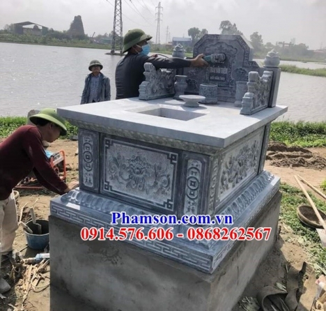 133 mồ đá không mái long an - mộ cất để cốt đẹp