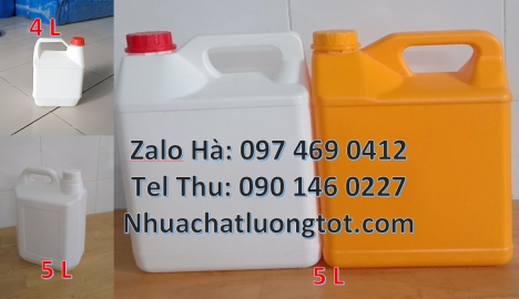 Can 2l vuông, can 4l tròn, can 5l vuông, can nhựa nhỏ giá rẻ Địa chỉ bán can nhỏ, Can dẹp 0.5L, can