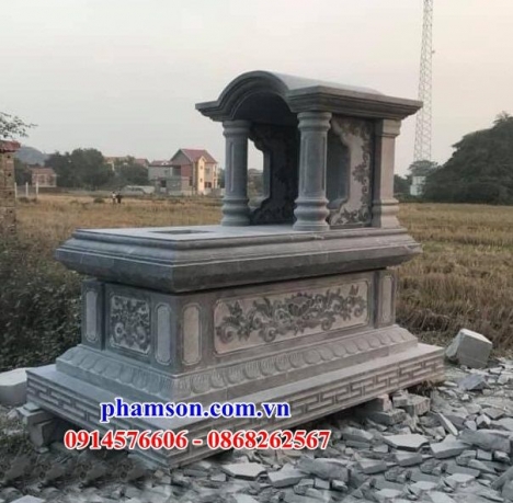 176 lăng mộ đá đẹp vĩnh long - mồ có mái che bằng đá