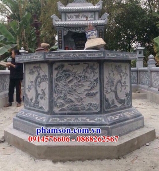 008 bình phước cốt đá đẹp - mộ lục lăng bằng đá