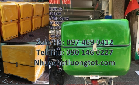 Thùng giữ nhiệt xe máy, Thùng chở hàng cỡ lớn, Thùng giao cơm văn phòng, Thùng giao trái cây, Thùng