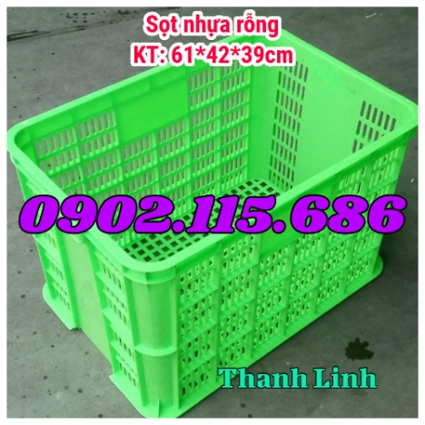 Sóng nhựa rỗng, sọt nhựa HS005, thùng nhựa rỗng, sóng nhựa hở 3T9, sóng nhựa công nghiệp, sọt nhựa s