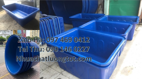 thùng chữ nhật, thùng nhựa tròn hdpe, thùng nhựa 1200 lít, thùng tròn, thùng nuôi cá 500l, thùng