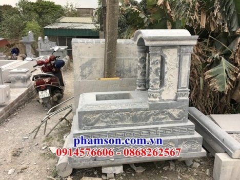 176 lăng mộ đá đẹp vĩnh long - mồ có mái che bằng đá