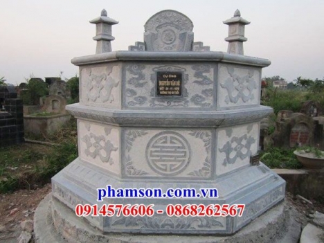 008 bình phước cốt đá đẹp - mộ lục lăng bằng đá