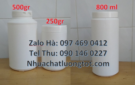 Giá bán hũ 1kg, Hũ 0.5kg, Hũ 1kg đựng bột lúa mạch, Hũ nhựa 500gr vặn đựng thuốc bảo vệ thực vật, hũ