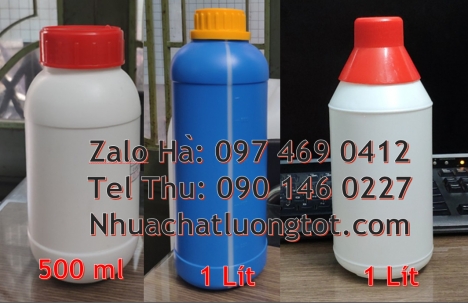 chai 500m chia vạch, bình nhựa 0.5 lít, chai nhựa lớn giá sỉ, Chai 50ml trắng sữa, Chai 500ml miệng