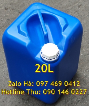 can nhựa giá rẻ hcm, can dẹp 30 đựng nông dược, can 30l vuông xanh, can 25l xanh Can 10L đựng hóa ch