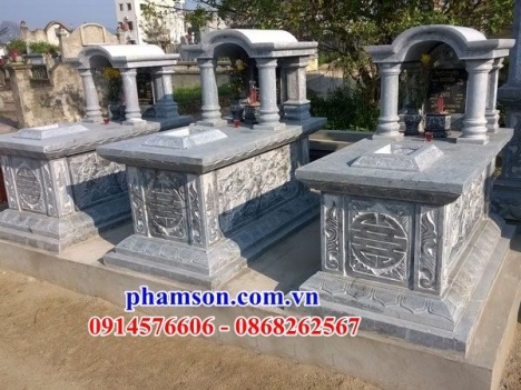 176 lăng mộ đá đẹp vĩnh long - mồ có mái che bằng đá