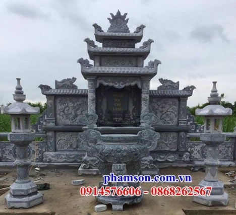 120 mộ đá xanh rêu đẹp hải dương - mộ đá đơn giản