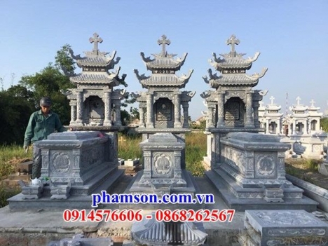 11 lăng mộ công giáo đẹp bến tre - mộ đạo bằng đá xanh