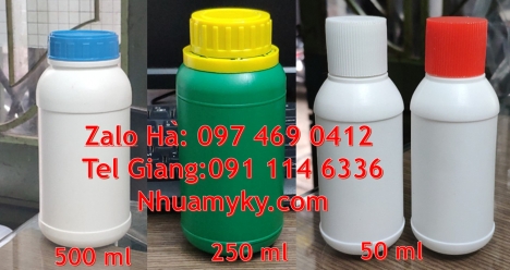 Chai nhựa 50ml đựng thuốc trừ sâu, Chai 100ml màu trong Chai nhựa 1000ml đựng mật ong, chai nhựa đự