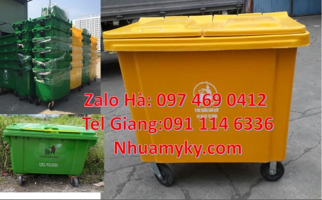 Xe thu gom rác 660l 1000l 3 bánh hơi, Xe thu gom rác 660l 1000l 4 bánh xe, Xe gom rác 660l, xe gom r