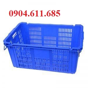 Sọt nhựa có quai sắt đựng hàng, sọt nhựa quai sắt, thùng nhựa rỗng