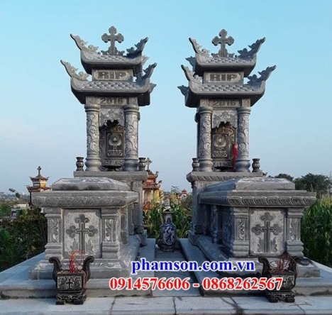 55 nhà mồ đạo đá đẹp cà mau - mộ công giáo bằng đá