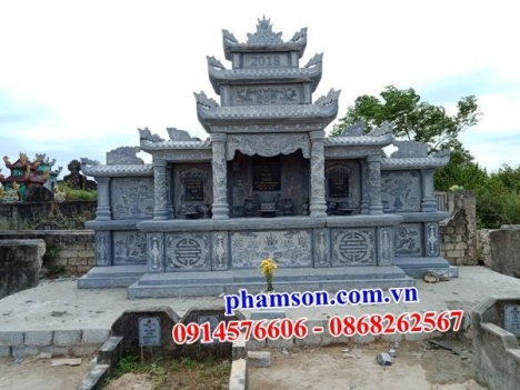 120 mộ đá xanh rêu đẹp hải dương - mộ đá đơn giản