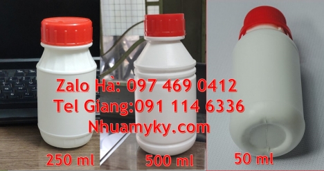 Chai nhựa 50ml đựng thuốc trừ sâu, Chai 100ml màu trong Chai nhựa 1000ml đựng mật ong, chai nhựa đự