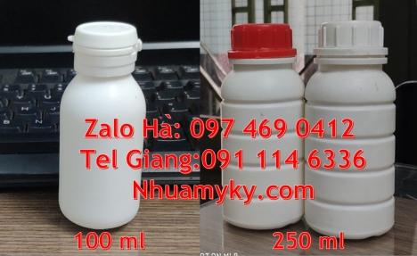 Chai nhựa 50ml đựng thuốc trừ sâu, Chai 100ml màu trong Chai nhựa 1000ml đựng mật ong, chai nhựa đự