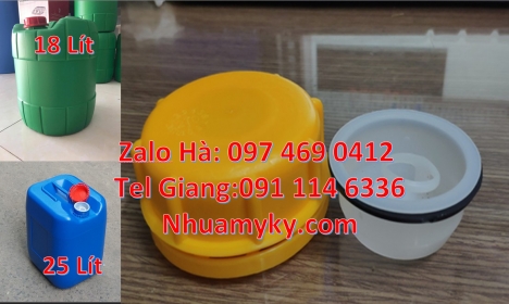 Can nhựa 20 lít đựng dung môi can nhựa 30 lít đựng thực phẩm, can nhựa 30 lít dẹp đựng axit, can 2