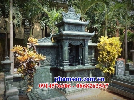 120 mộ đá xanh rêu đẹp hải dương - mộ đá đơn giản