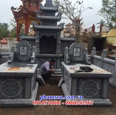 520 mộ tam cấp đá long an - mộ đá đẹp
